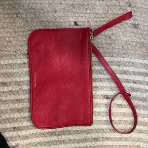 Mansur Gavriel Soft Lambskin Leather Pouch Wristlet Jewelry bag  8 x 5